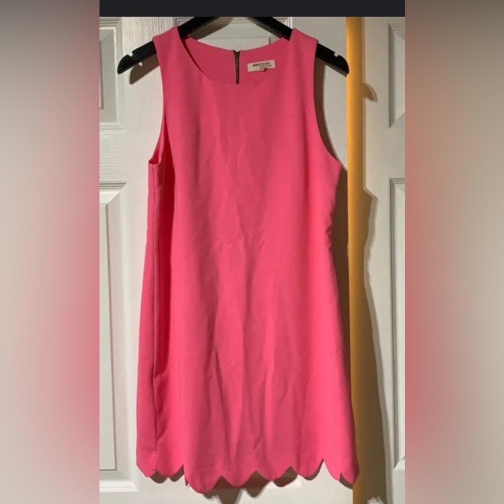 Monteau pink scallop dress size M